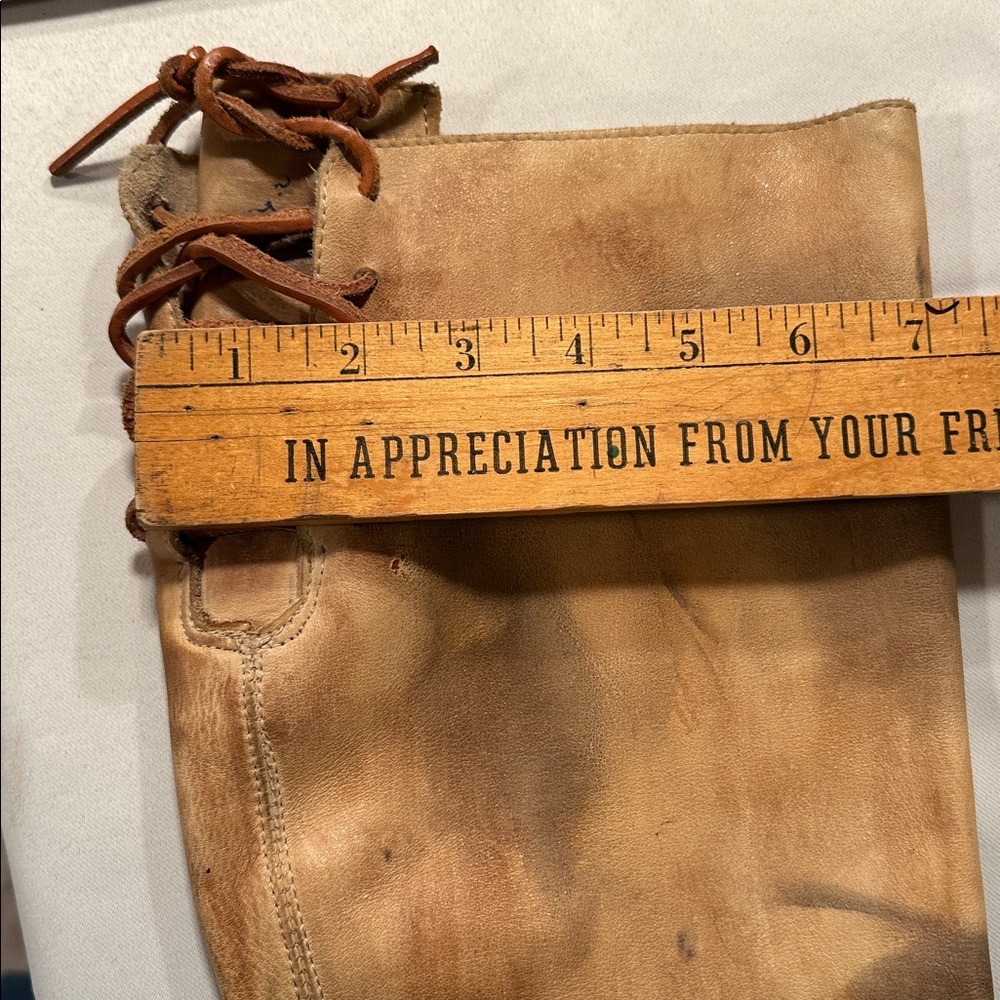 Bed Stu Manchester tan distressed leather boots - Picture 6 of 8